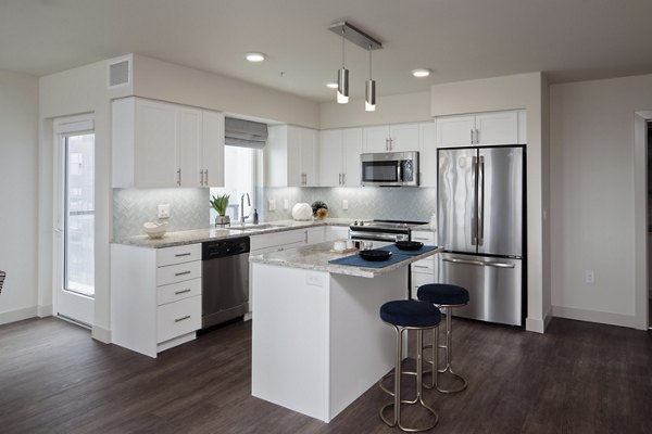 kitchen at Marvelle at Southcenter Apartments