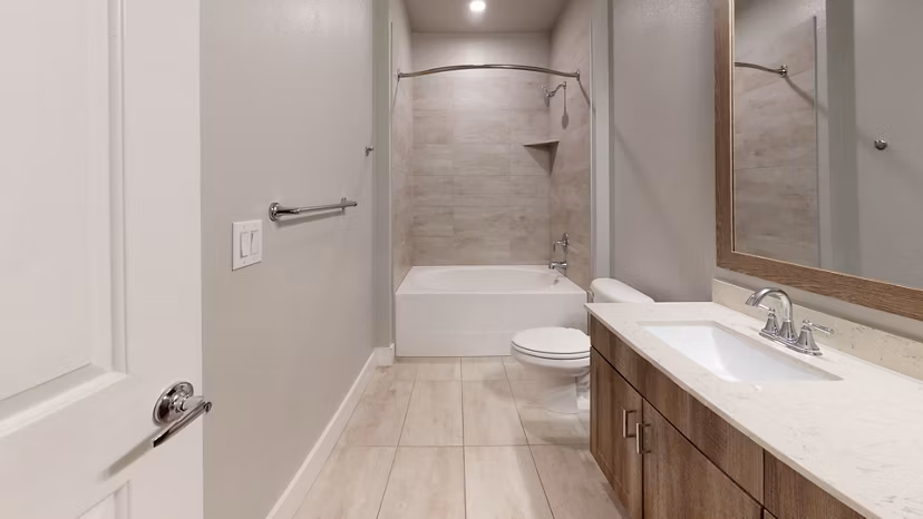bathroom at Bellrock Market Station Apartments
