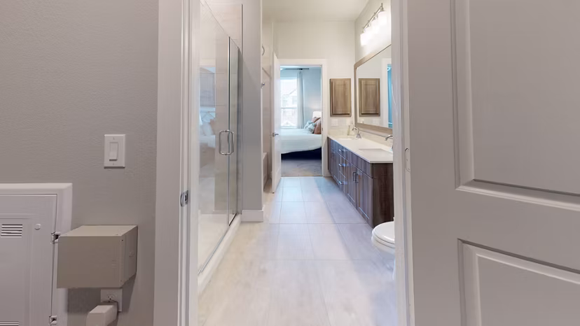 bathroom at Bellrock Market Station Apartments