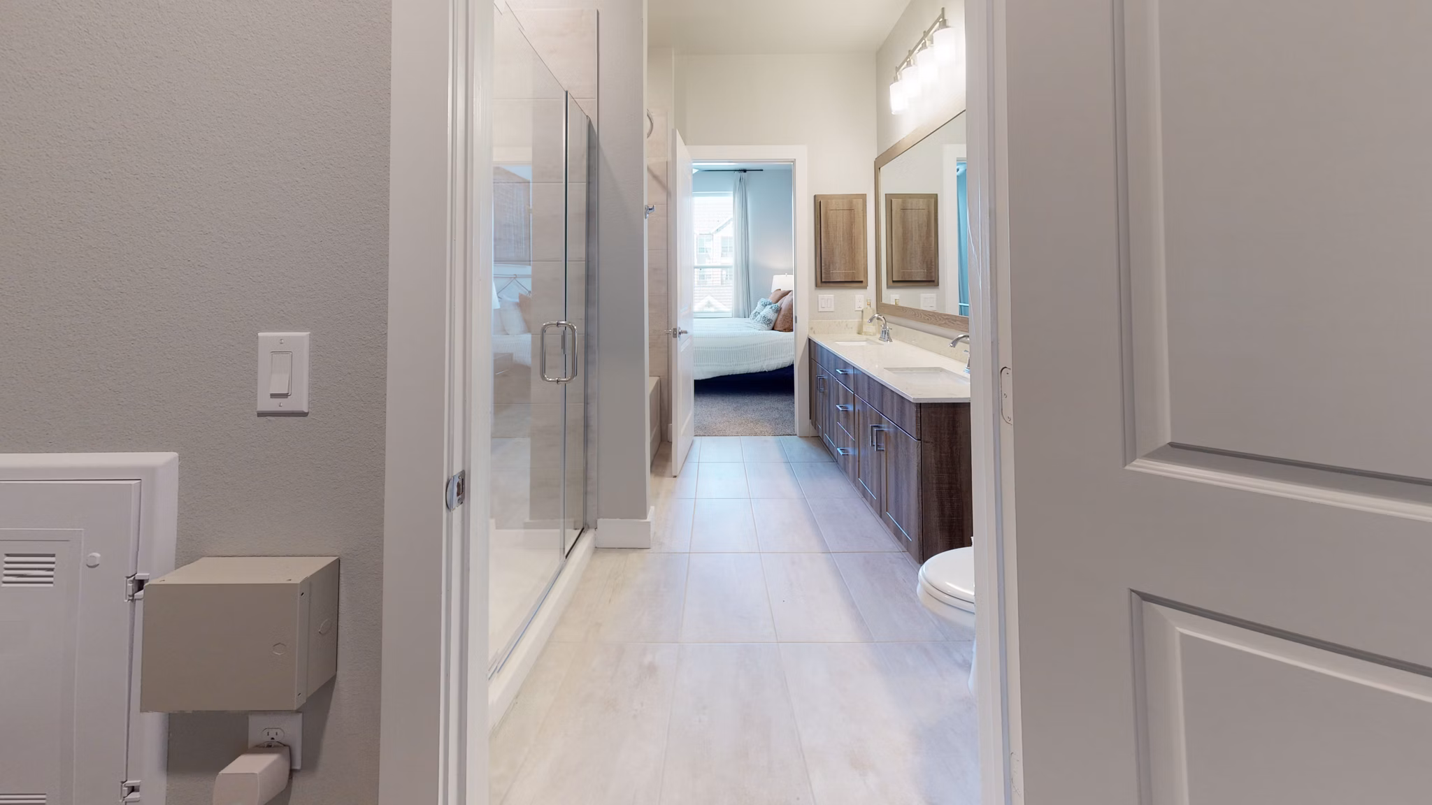 bathroom at Bellrock Market Station Apartments