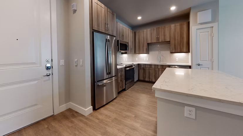kitchen at Aventura Bellevue Apartments