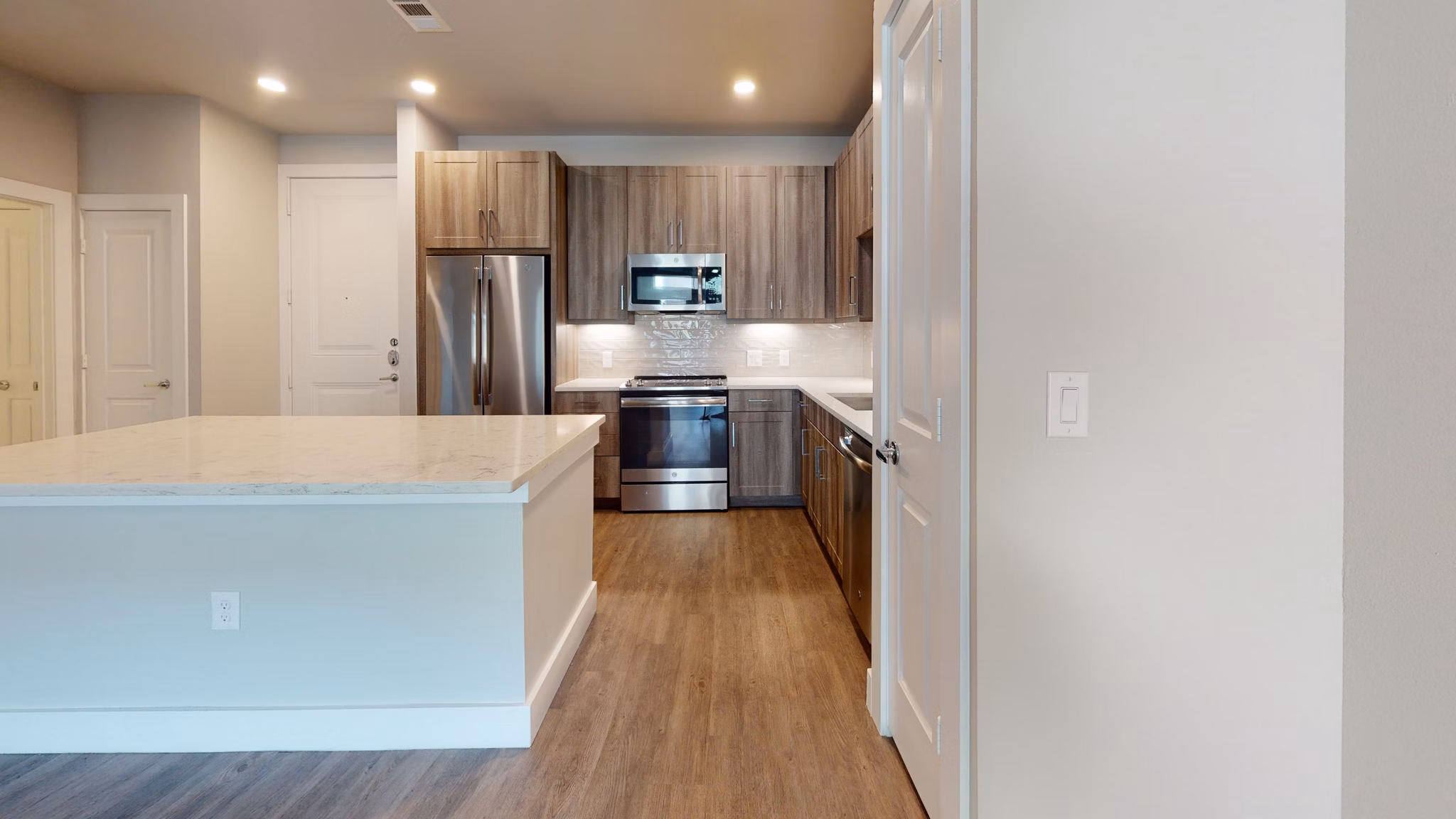 kitchen at Aventura Bellevue Apartments