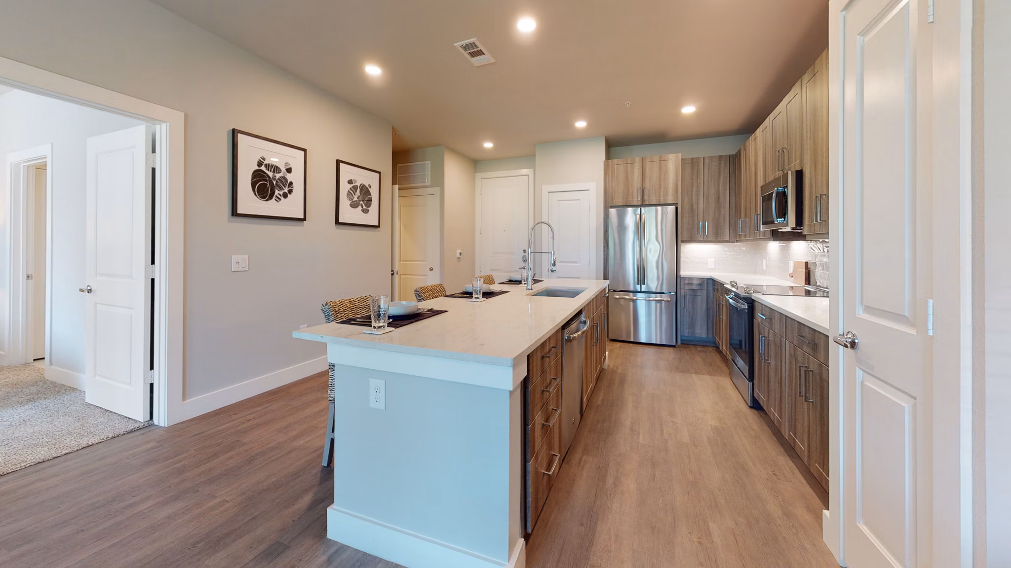 kitchen at Aventura Bellevue Apartments
