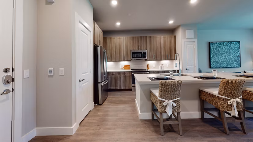 kitchen at Aventura Bellevue Apartments