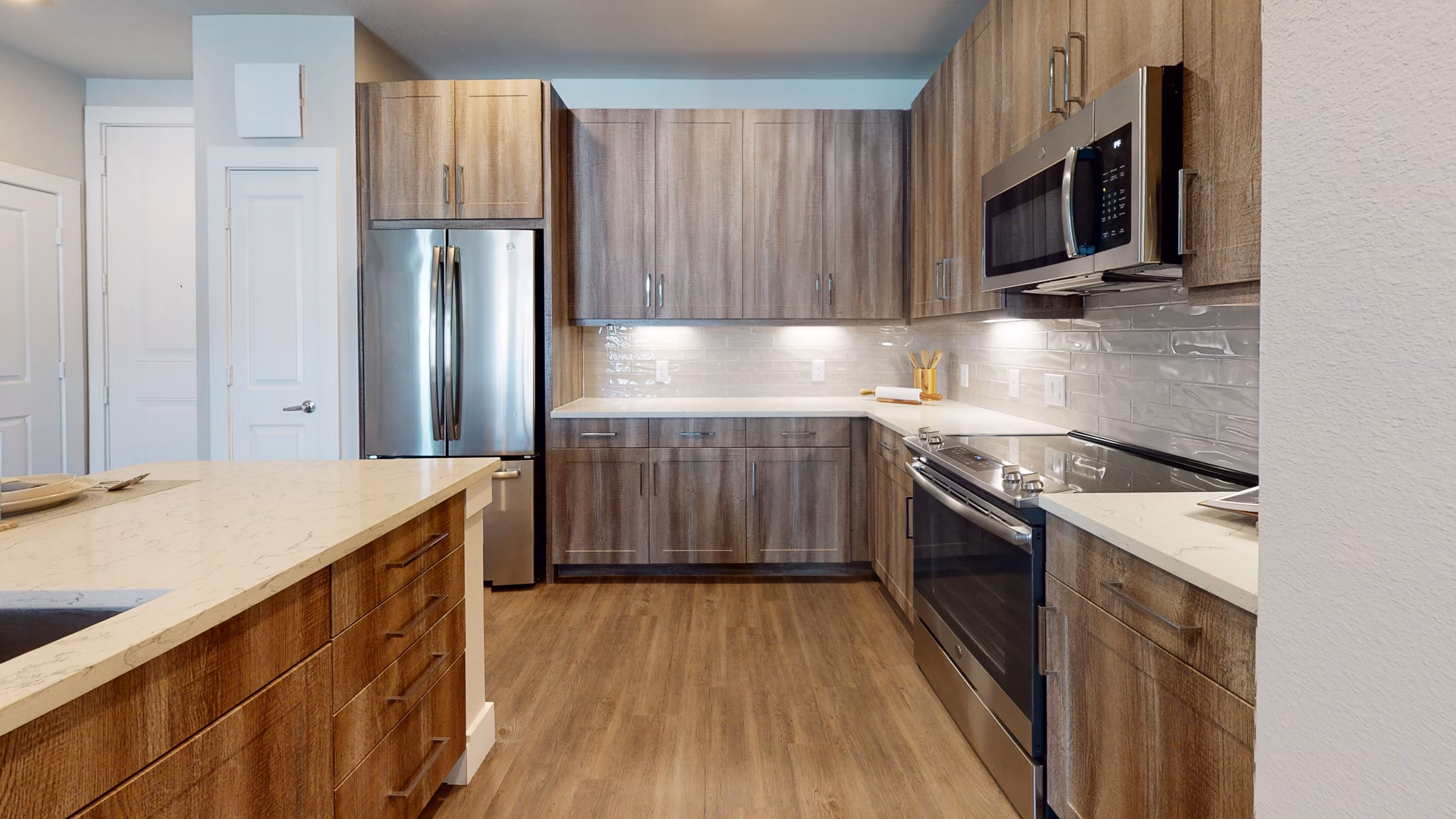 kitchen at Aventura Bellevue Apartments