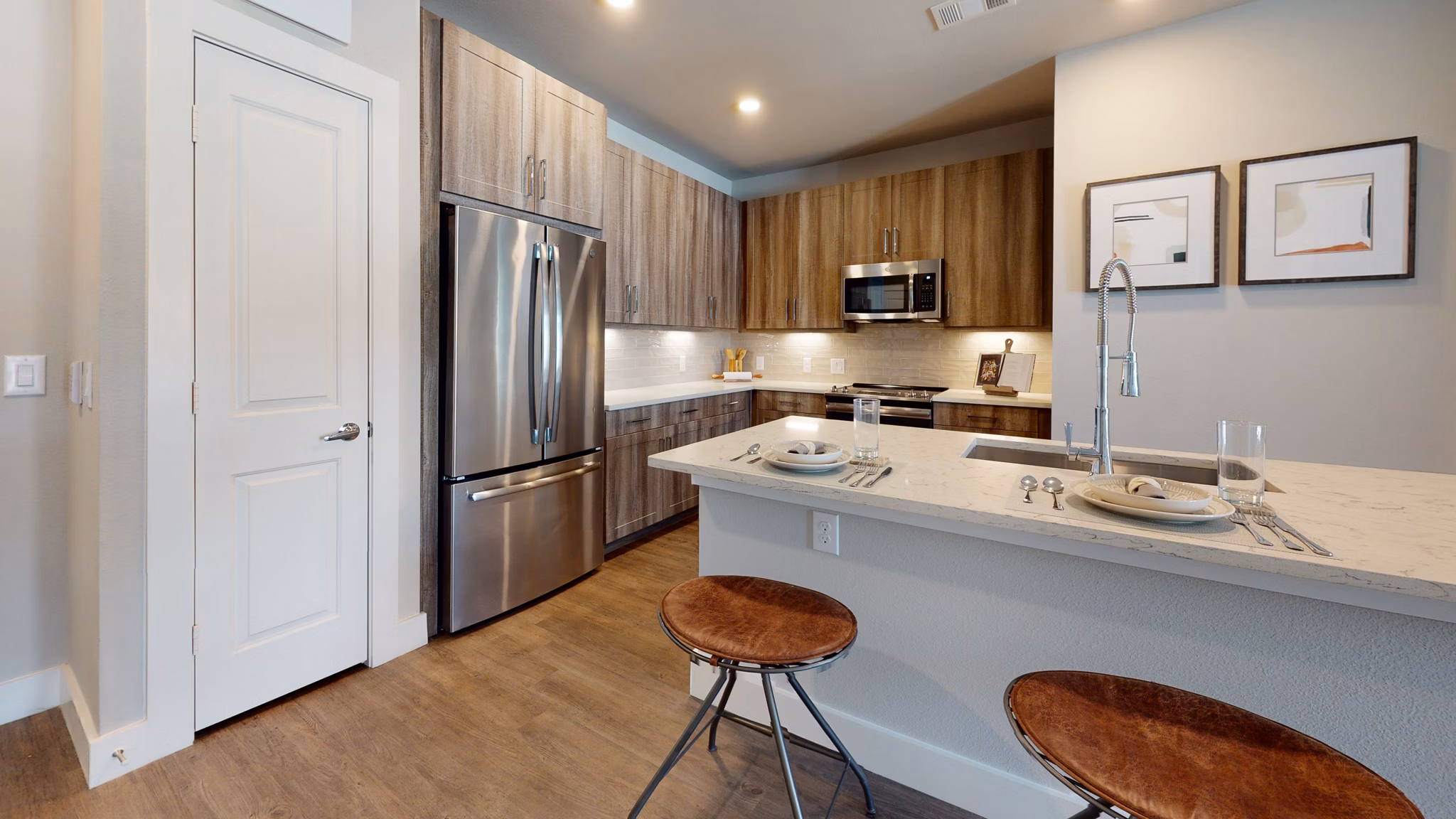 kitchen at Aventura Bellevue Apartments