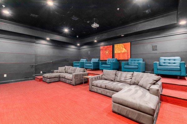 Clubhouse featuring contemporary design and cozy seating at Artessa Apartments