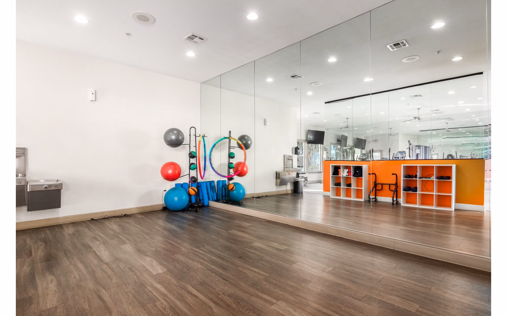 State-of-the-art yoga/spin studio at Artessa Apartments offering fitness amenities