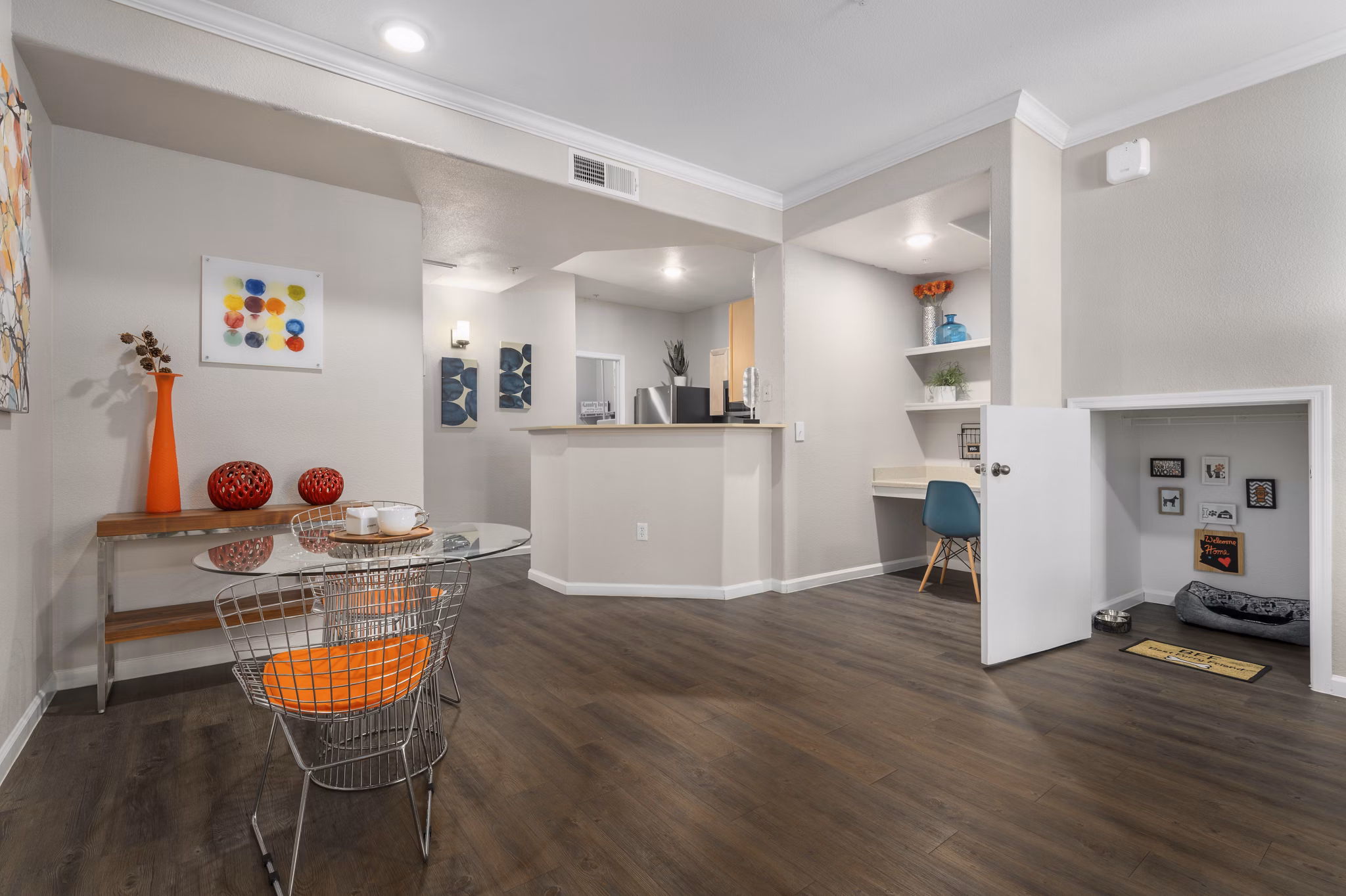 Spacious living room with modern decor at Artessa Apartments, luxury living in the heart of the city