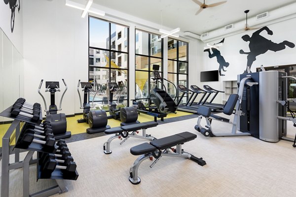 State-of-the-art fitness center with modern equipment at Jefferson Rise Apartments