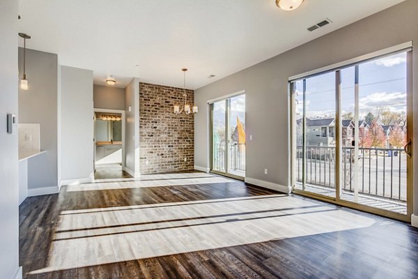 living room at Park East Apartments