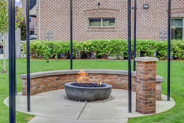 fire pit at Park East Apartments