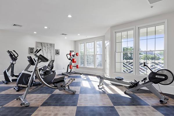 fitness center at Reserve at Harper's Crossing Apartments