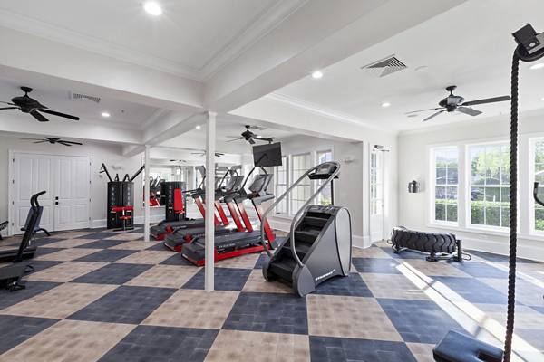 fitness center at Reserve at Harper's Crossing Apartments