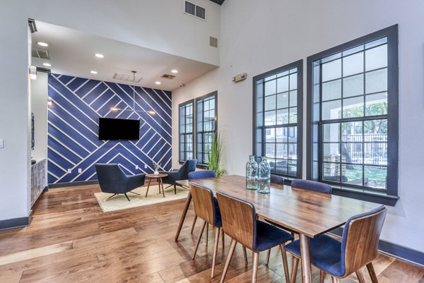 Elegant clubhouse lobby with modern design elements at Judson Pointe Apartments