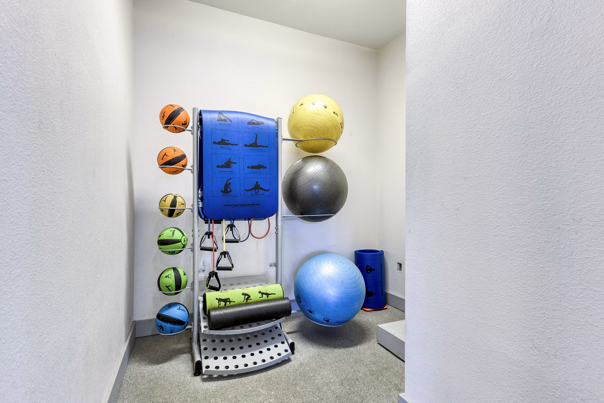 Modern fitness center with state-of-the-art equipment at Judson Pointe Apartments