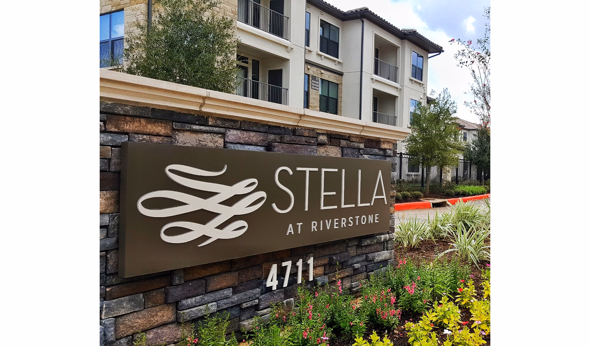 signage at Stella at Riverstone Apartments