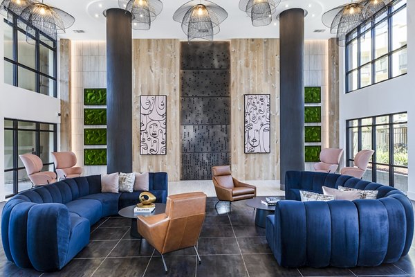 Revela Apartments: Modern clubhouse with elegant lobby design