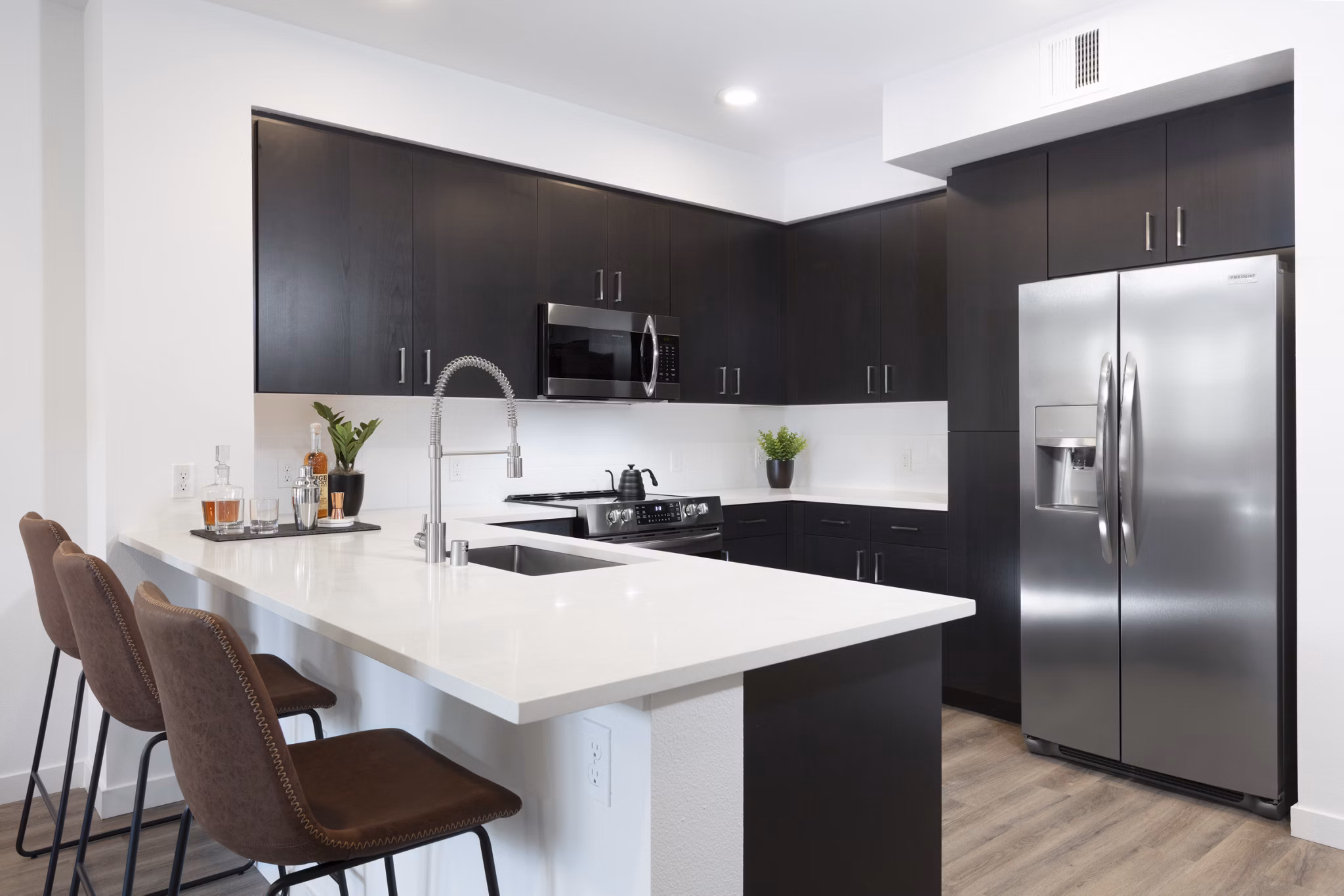 kitchen at Revela Apartments