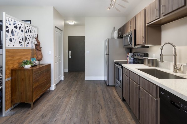 kitchen at Entrada Apartments