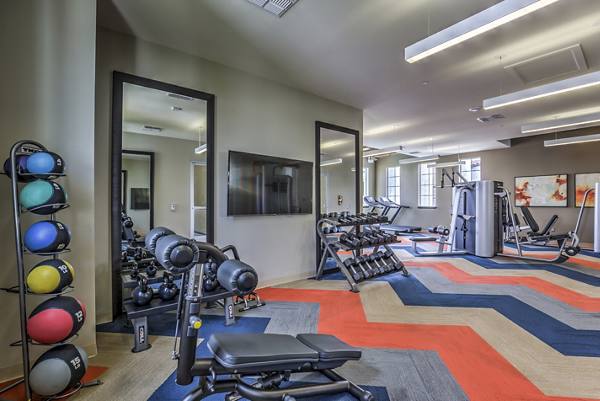 fitness center at Miro Apartments