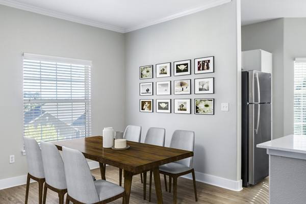 dining room at The Grove at Cherry Creek Park Apartments