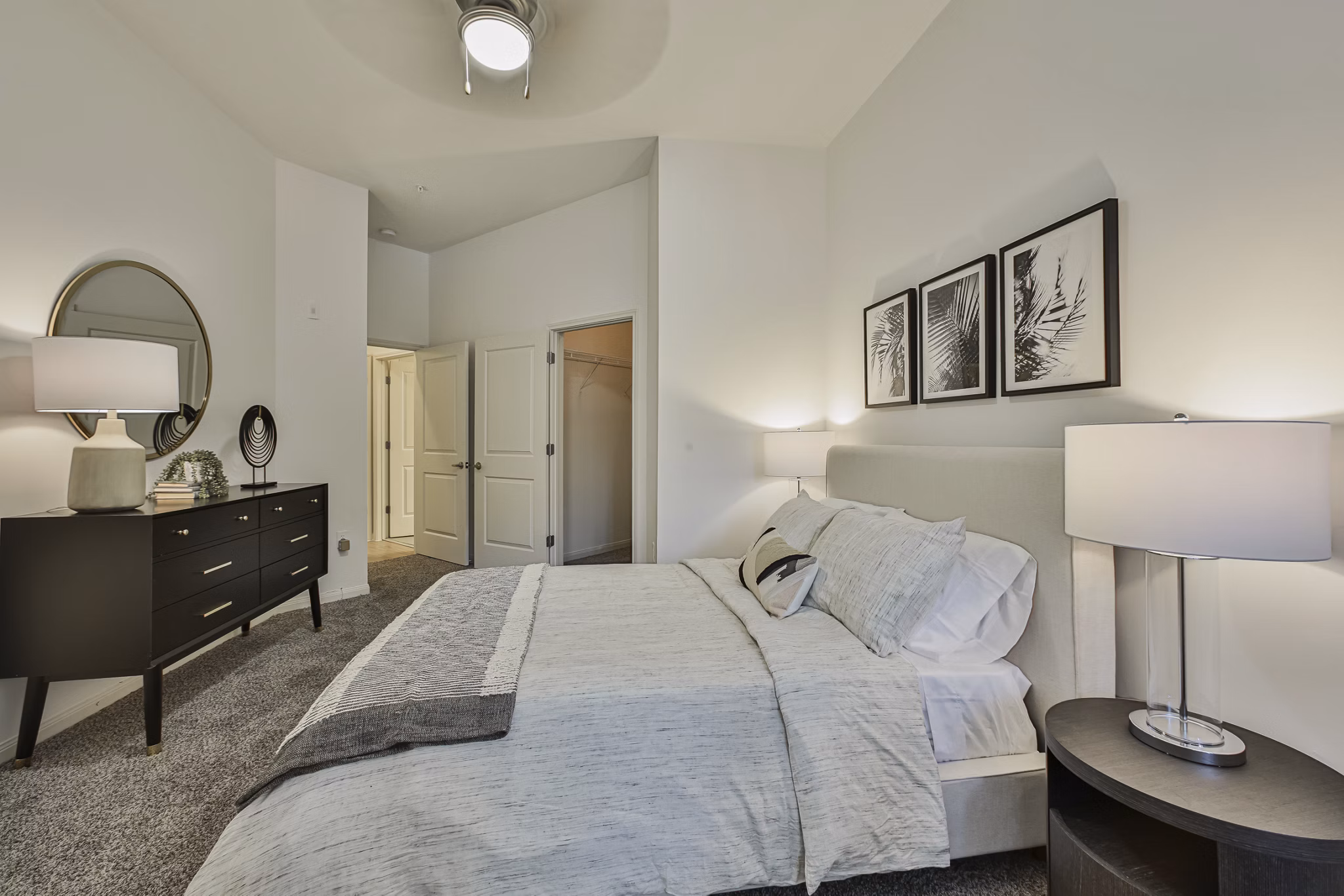 Elegant bedroom with modern design at Broadstone Toscano Apartments