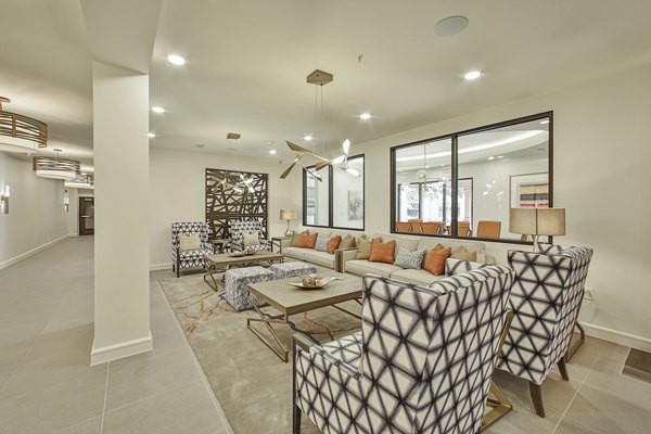 Spacious clubhouse with modern decor at Broadstone Toscano Apartments