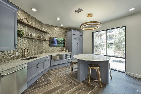 Modern clubhouse with luxurious seating and stylish design at Broadstone Toscano Apartments
