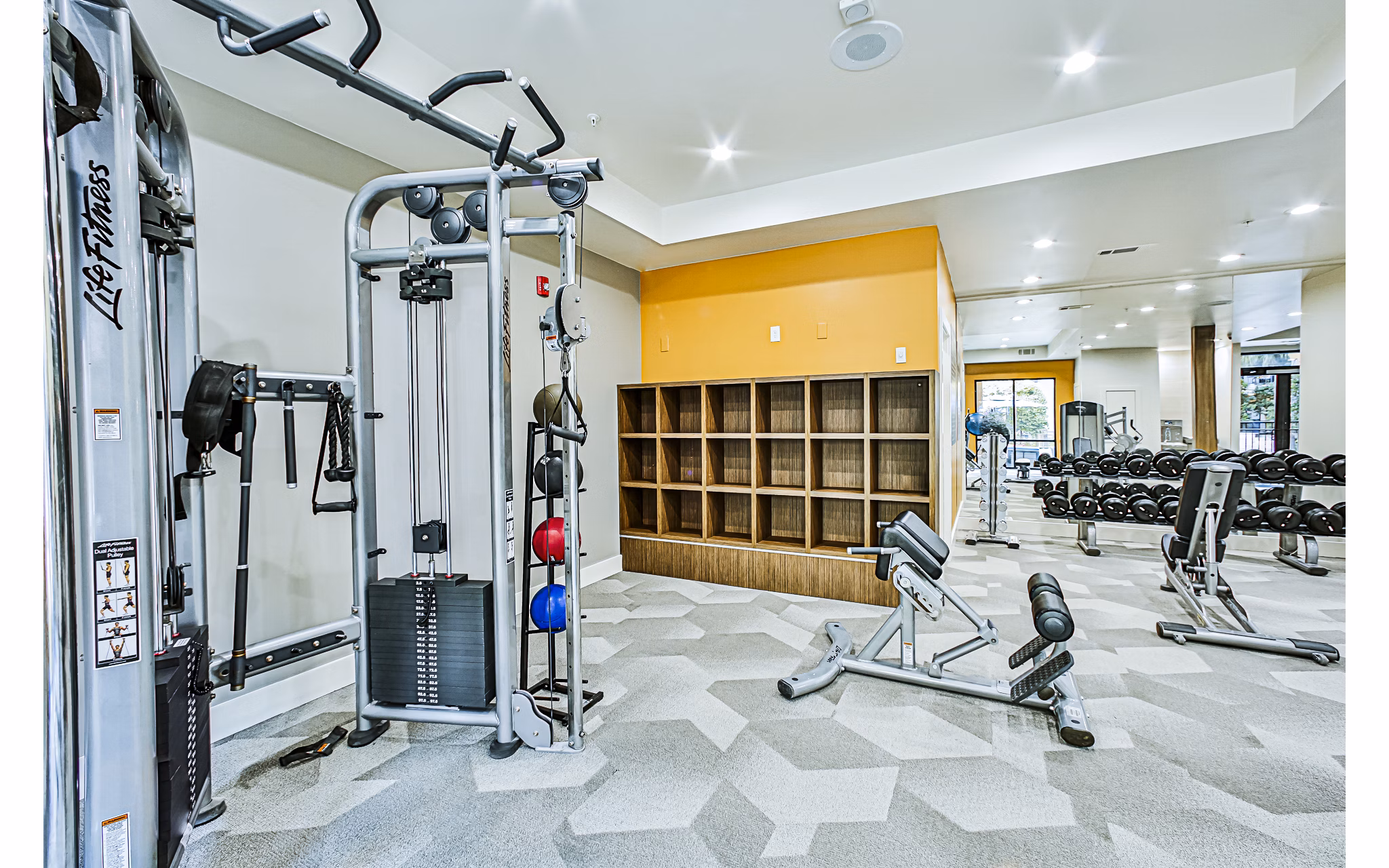 State-of-the-art fitness center with modern equipment at Broadstone Toscano Apartments, ideal for active lifestyles in luxury living