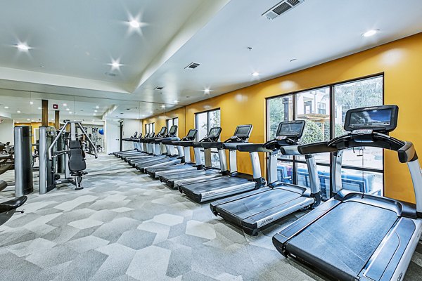 Modern fitness center with state-of-the-art equipment at Broadstone Toscano Apartments, ideal for luxury living and active lifestyles