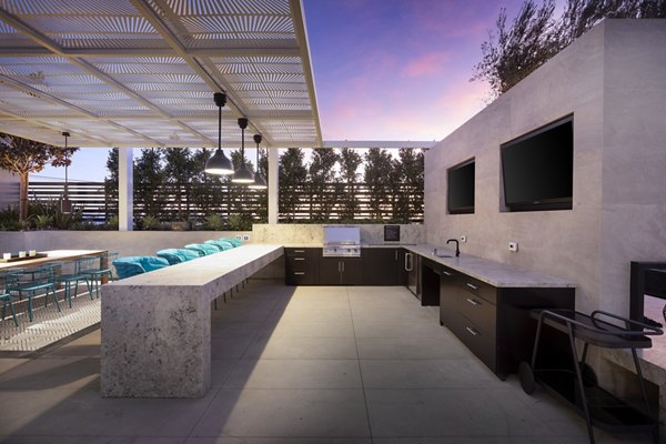 Grill area with modern appliances at Broadstone Arden Apartments perfect for outdoor cooking and dining