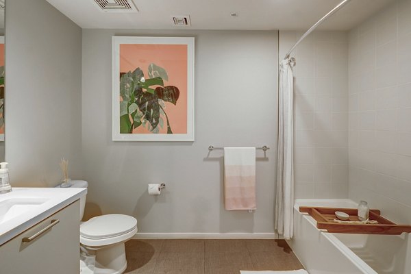 bathroom at SALT Apartments 