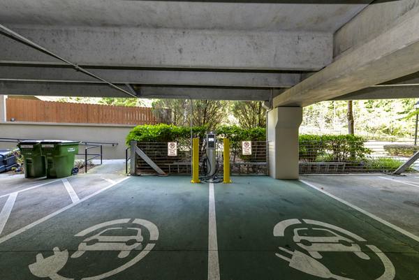 Car chargers at The Drexel Collective Apartments