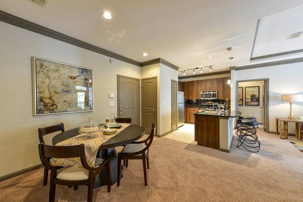Dining area at The Drexel Collective Apartments