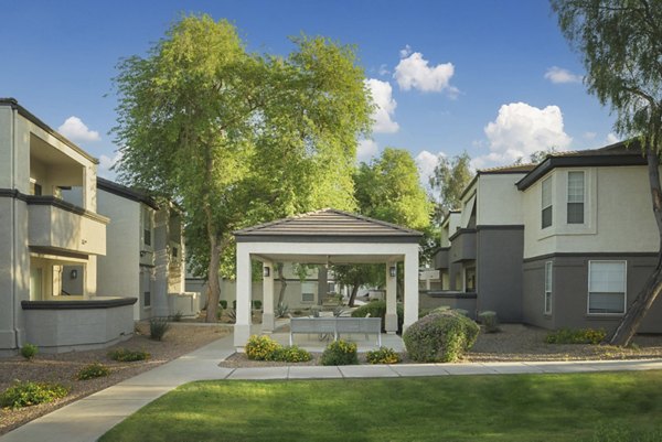 courtyard at ORA Apartments