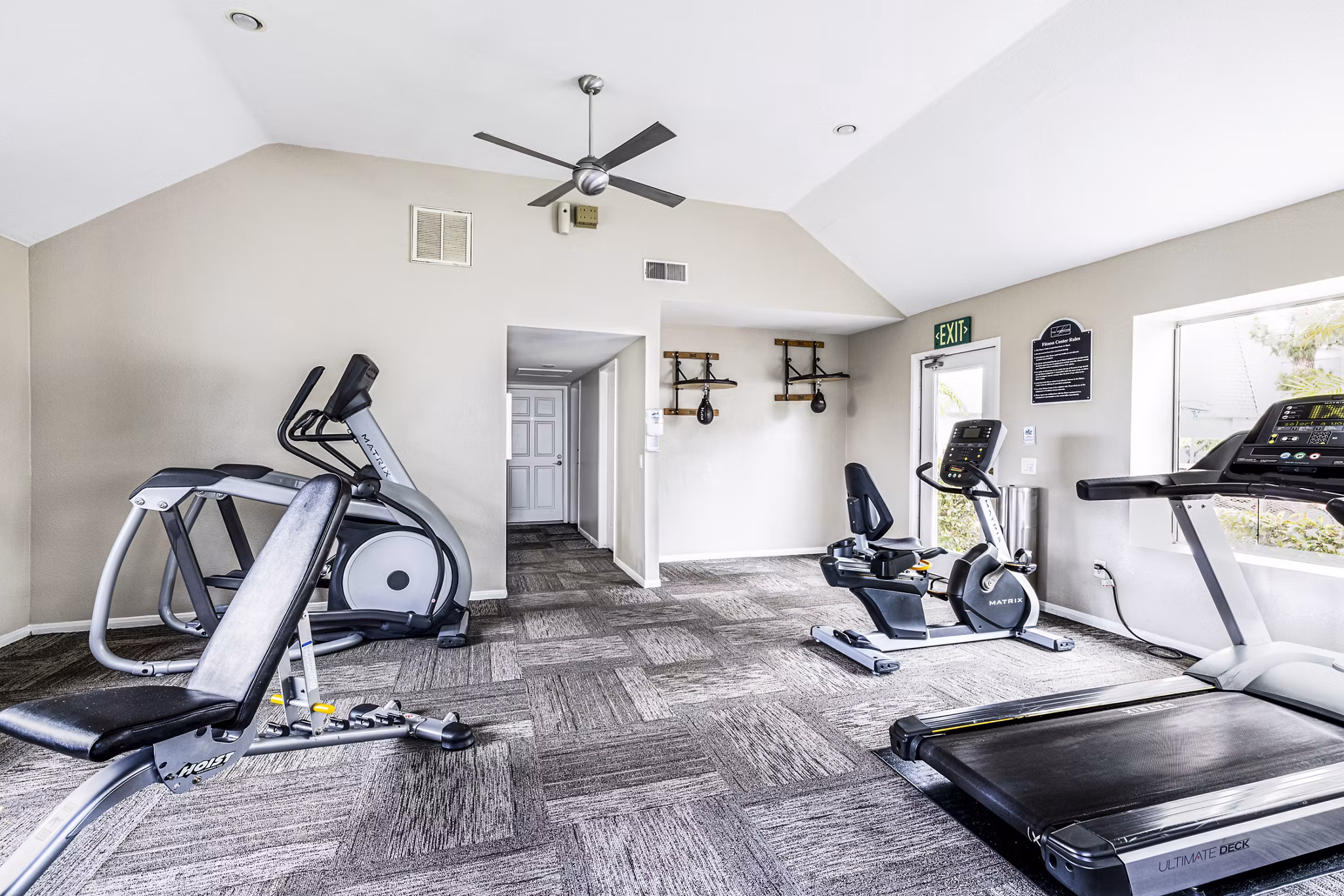 Fitness center with state-of-the-art equipment at Lexington Townhomes Apartments