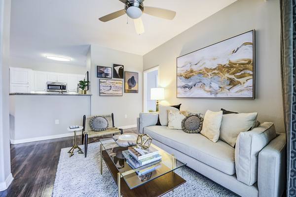 living room at Lasselle Place Apartments