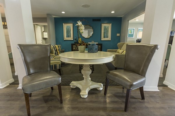 Clubhouse at Scotland Yard Apartments featuring modern furnishings and recreational spaces for luxury living in a vibrant community