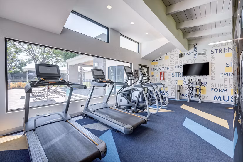 fitness center at Vicino Apartments