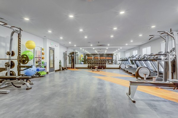 fitness center at Anthology Apartments
