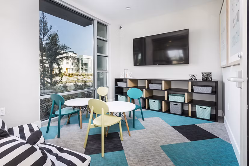 Onsite daycare center at Rivue Apartments offering safe and nurturing environment for residents' children