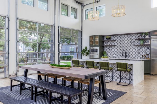 clubhouse kitchen at The Monterra Apartments