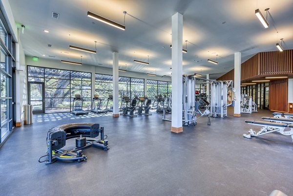 State-of-the-art fitness center with modern equipment at The Tobin Estate Apartments