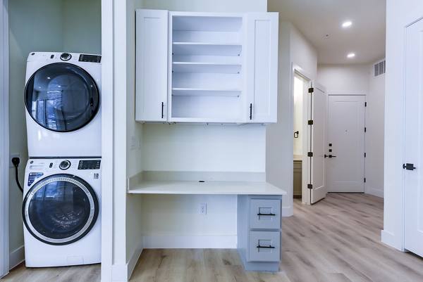 Laundry room at The Tobin Estate Apartments