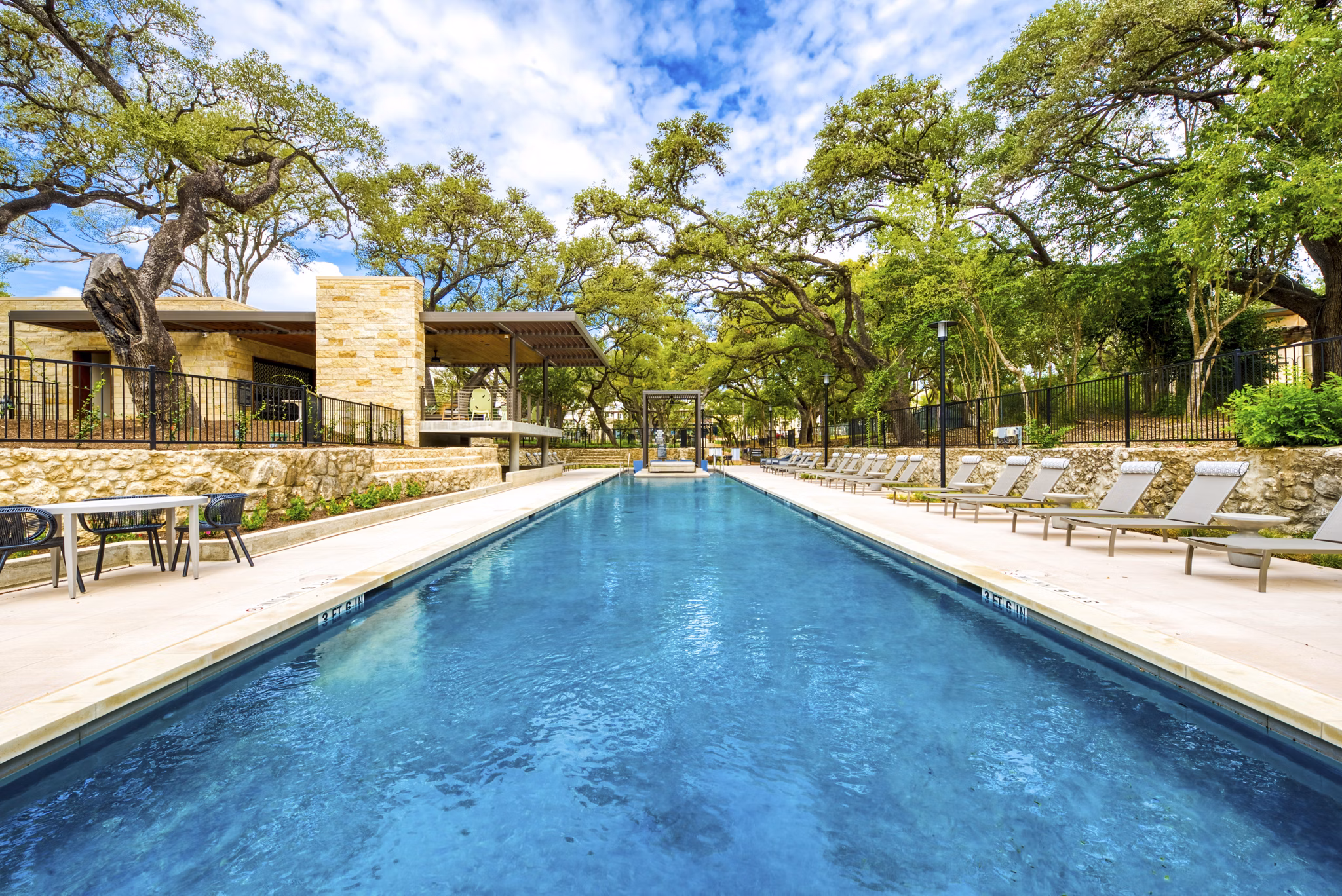 Elegant resort-style pool at The Tobin Estate Apartments offering relaxation and leisure in a luxury community setting