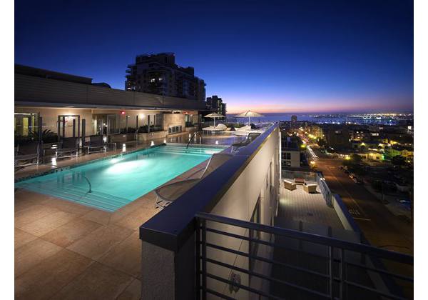 pool at Current Apartments