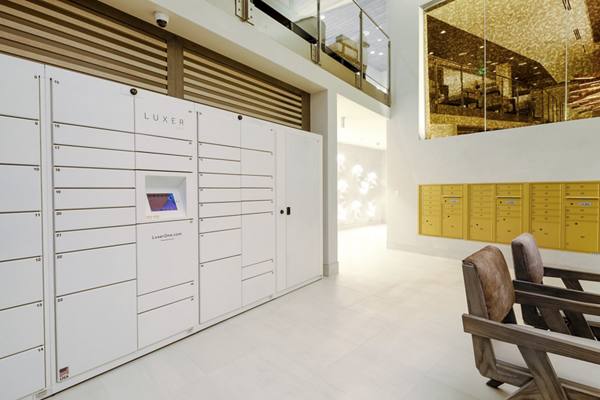 mail room at Catherine Santa Monica Apartments