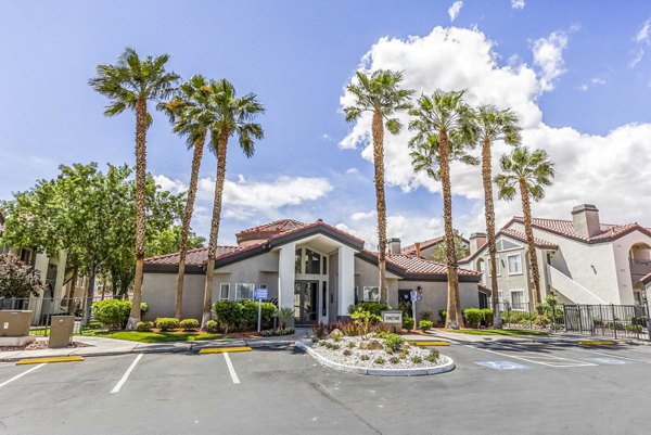 Contemporary clubhouse and leasing office with natural lighting at Sunstone Apartments