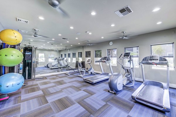 State-of-the-art fitness center with modern equipment at Sunstone Apartments, ideal for active living and wellness